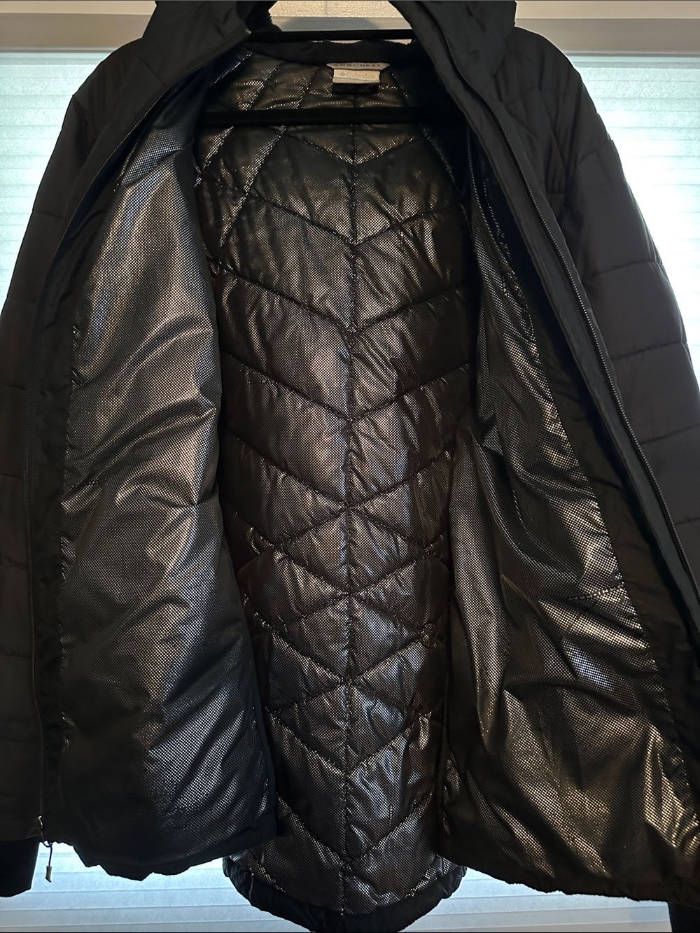 Columbia Black Quilted Hooded Puffer Jacket - Picture 3 of 5
